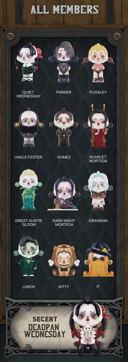 Addams Family x skullpanda figurine