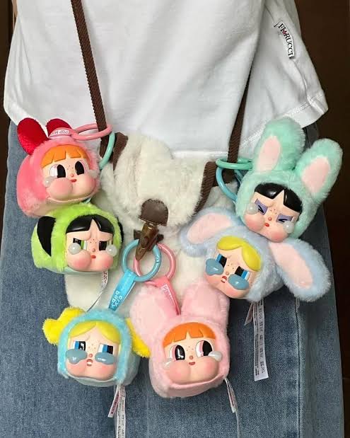 Crybaby Powerpuff Girls plush pendant