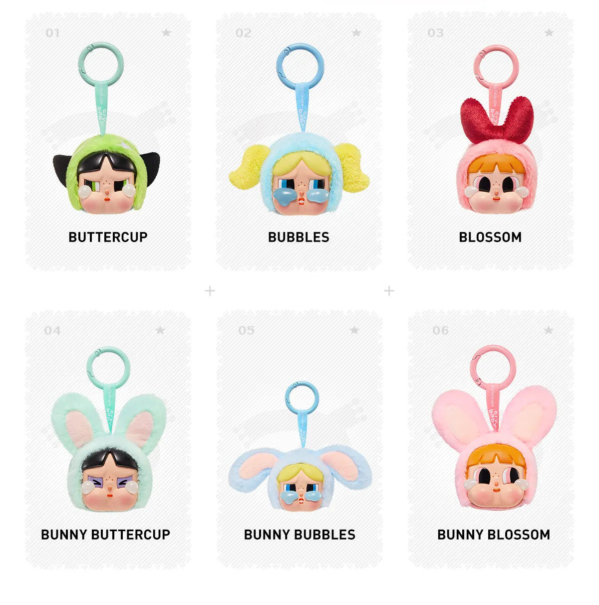 Crybaby Powerpuff Girls plush pendant